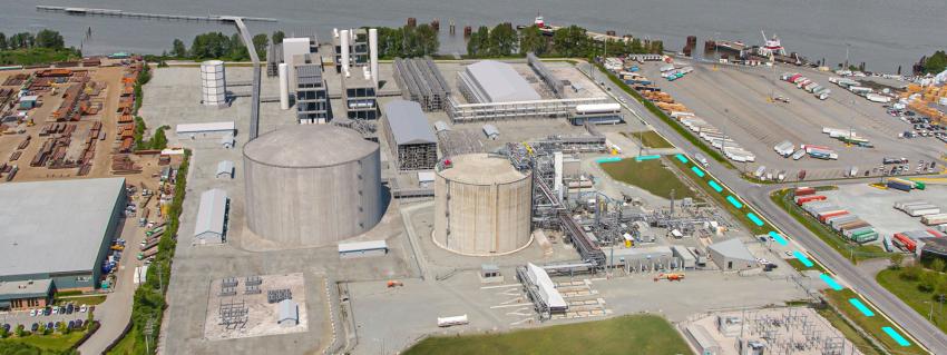 Tilbury LNG facility in Delta