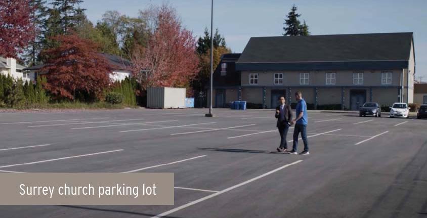 Surrey church parking lot