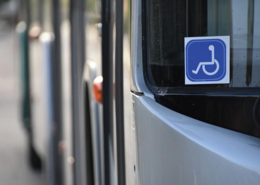 Close up of bus window