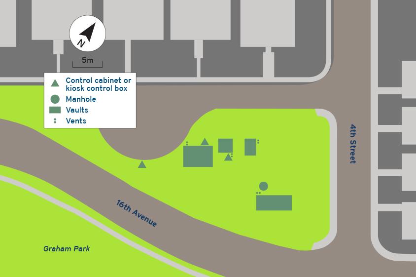 Burnaby compressor station graphic