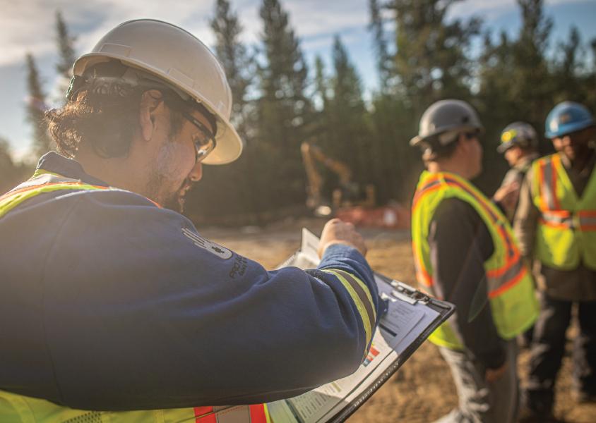 Shane Gravelle visits an IGU project site