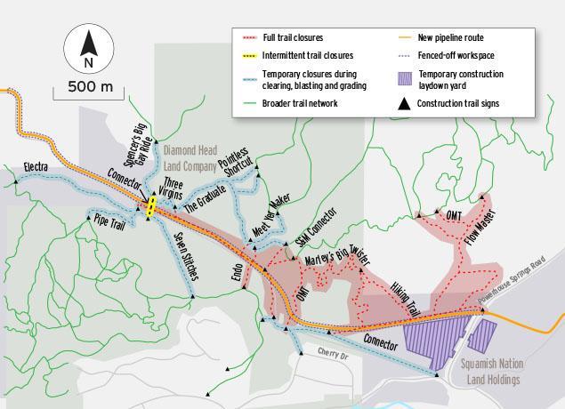 valleycliffe trail closures
